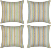 Pack of 4 Finn Yellow Multicoloured Retro Cushion Cover