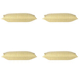 Pack of 4 Dandi Mustard Yellow & White Rectangle Cushion Covers