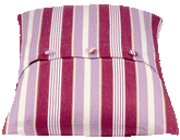 Coste Fuchsia 50x50cm Striped Cushion Cover