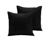 Pair of 280TC Polyester Cotton European Pillowcases Black
