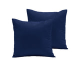 Pair of 280TC Polyester Cotton European Pillowcases Navy