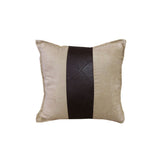 Phase 2 Studio Faux Suede/Faux Leather Square Cushion Cover 40 x 40 cm