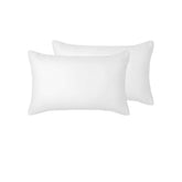 Accessorize Pair of White Piped Hotel Deluxe Cotton Standard Pillowcases