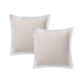 Accessorize Pair of White/Natural Tailored Hotel Deluxe Cotton European Pillowcases