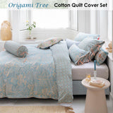 PIP Studio Origami Tree Light Blue Quilt Cover Set Queen