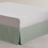 Vintage Design Homewares Sage French Linen Valance Super King