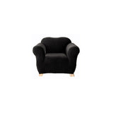 SureFit Pearson One Seater Couch Cover Ebony