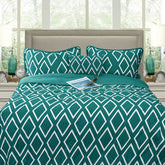 Ramesses Alena Teal 4 Pcs Ultrasonic Comforter Set Queen