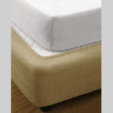 Ramesses Vertical Quilted Valance Linen SINGLE
