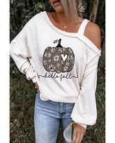 Azura Exchange Leopard Floral Asymmetric Cold Shoulder Top - XL