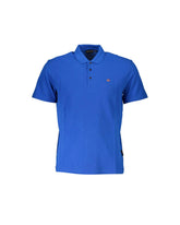 Napapijri Men's Blue Cotton Polo Shirt - S