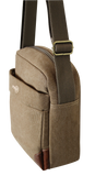 FIB Explorer Canvas Cross Body Travel Bag - Khaki