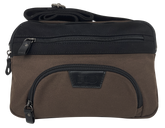 FIB Byron East West Sling Shoulder Bag Travel Adjustable Strap - Brown