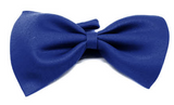 Mens BOW TIE Wedding Tuxedo Formal Bestman Necktie Classic Plain Party - Blue