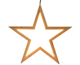 Ceiling Bamboo Star LED Hanging Lamp Natural Home Decor Lighting Pendant - Natural