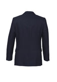 Mens 2 Button Classic Plain Suit Jacket Bamboo Blend Business Wedding - Navy - 112
