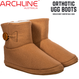 Archline Orthotic UGG Boots Slippers Arch Support Warm Orthopedic Shoes - Chestnut - EUR 42 (Women's US 11/Men's US 9)