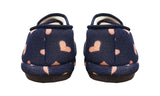 ARCHLINE Orthotic Plus Slippers Closed Scuffs Pain Relief Moccasins - Navy Hearts - EU 37