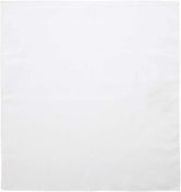 BANDANA Paisley 100% COTTON Head Wrap Durag Bandanna Summer Biker Scarf Mask - White (Plain)