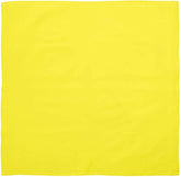 BANDANA Paisley 100% COTTON Head Wrap Durag Bandanna Summer Biker Scarf Mask - Yellow (Plain)