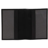 Pierre Cardin Slim Leather Passport Wallet Holder RFID Case Cover - Black