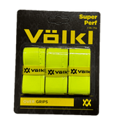 Volkl Super Perf Over Grip Neon Yellow Overgrip Tennis Squash Badminton - 3 Pack