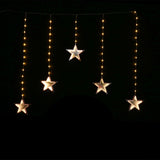 LED Infinity Stars Curtain Lights avaiable in 2 Colors - Cool White