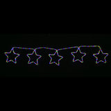LED Ropelight 5 Stars Chain available in 2 Colors - Multicolor