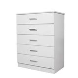 NNECN Classic Elegance: Five-Drawer Chest for Organized Living