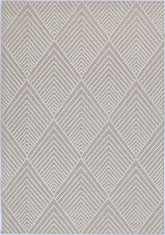 Vanuatu Onika Beige Geometric Flatweave Rug