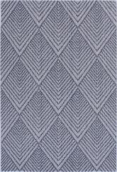 Vanuatu Naka Charcoal Geometric Flatweave Rug