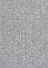 Vanuatu Nori Grey Tribal Flatweave Rug