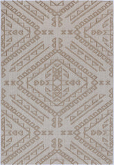 Vanuatu Kilifa Beige Tribal Flatweave Rug