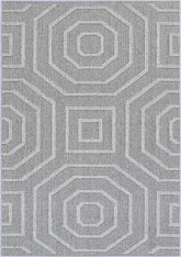 Vanuatu Suri Ash Geometric Flatweave Rug