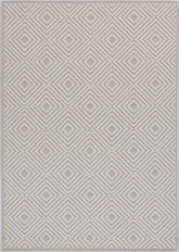 Vanuatu Wickham Beige Geometric Flatweave Rug