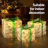 3 PCS Christmas Lights 70 LED Fairy Light Gift Box Jingle Jollys