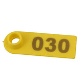 1-100 Cattle Number Ear Tag 5x2cm Set - Yellow Small Pig Sheep Livestock Label - Next Deals AU
