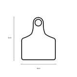 1-100 Cattle Number Ear Tags 5x4cm Set - Small Pink Pig Goat Livestock Label - Next Deals AU