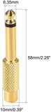 1/4 6.35mm Mono Male To RCA Female Audio Connector Adapter GOLD Plated" - Next Deals AU