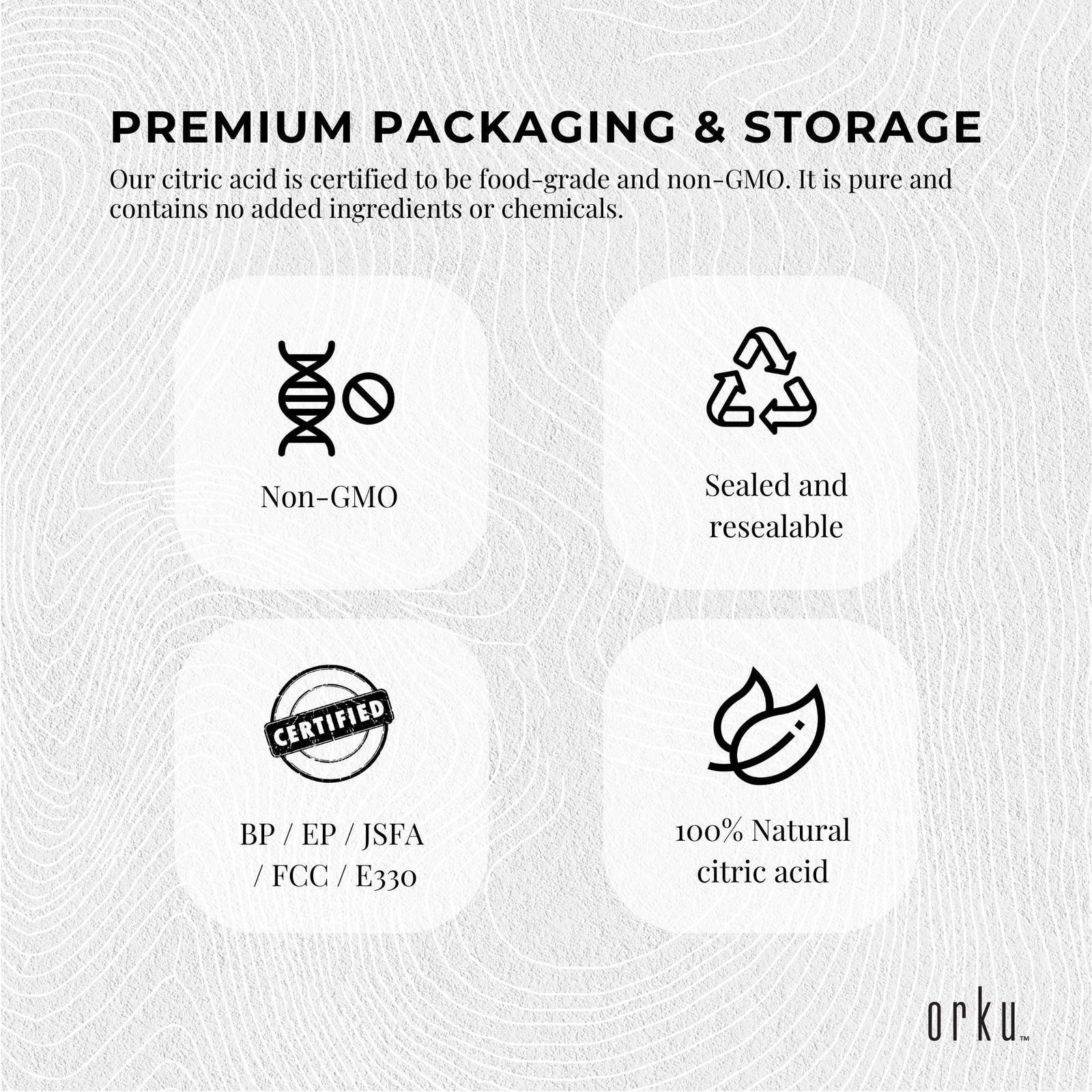 1.2Kg Citric Acid Powder Tub - Food Grade Anhydrous GMO Preservative Free c6h807 - Next Deals AU