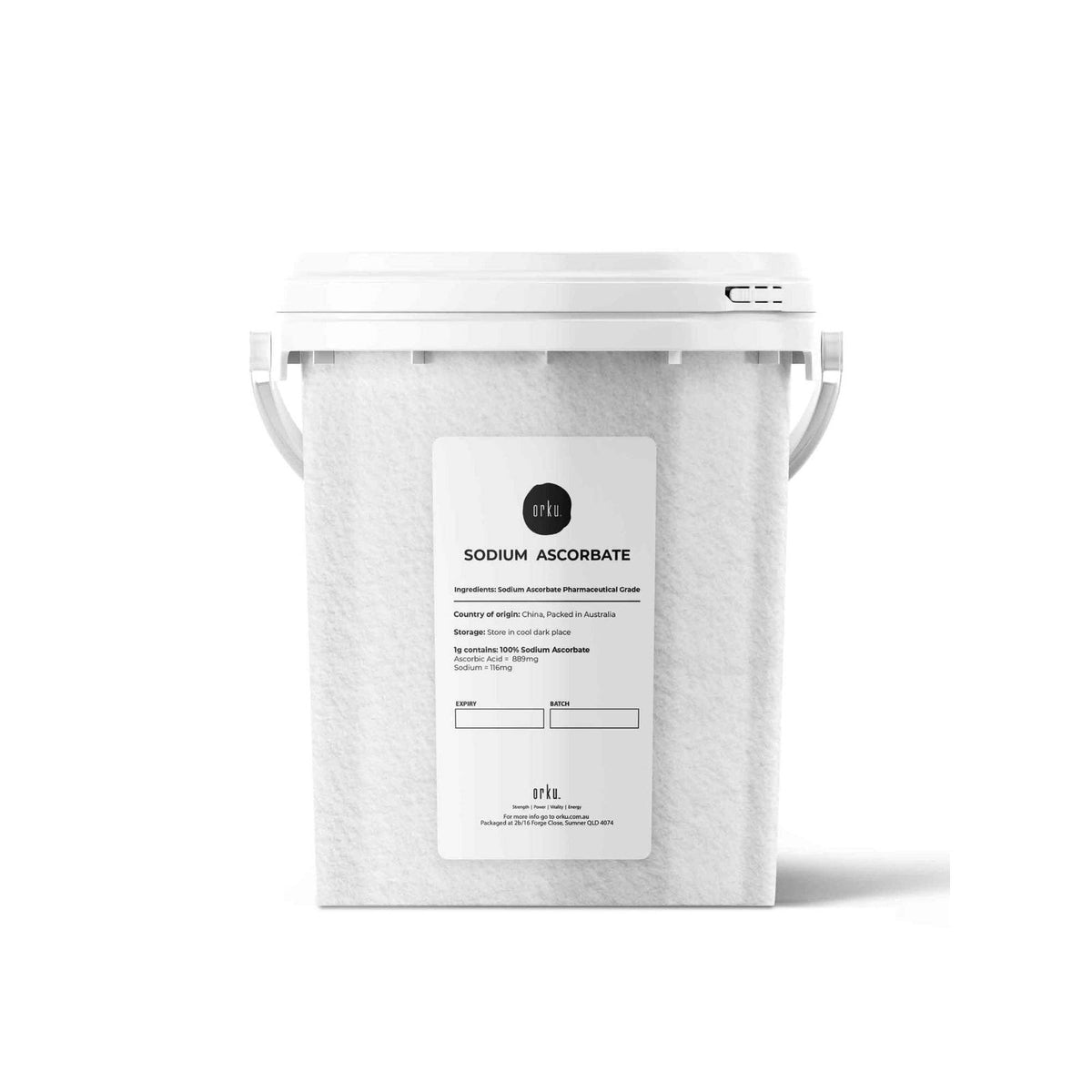 1.2Kg Sodium Ascorbate Powder - Tub Vitamin C Pharmaceutical Grade Ascorbic Acid - Next Deals AU