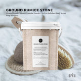 1.3Kg Ground Pumice Stone Granular Powder Tub Exfoliant Body Scrub Soap Additive - Next Deals AU