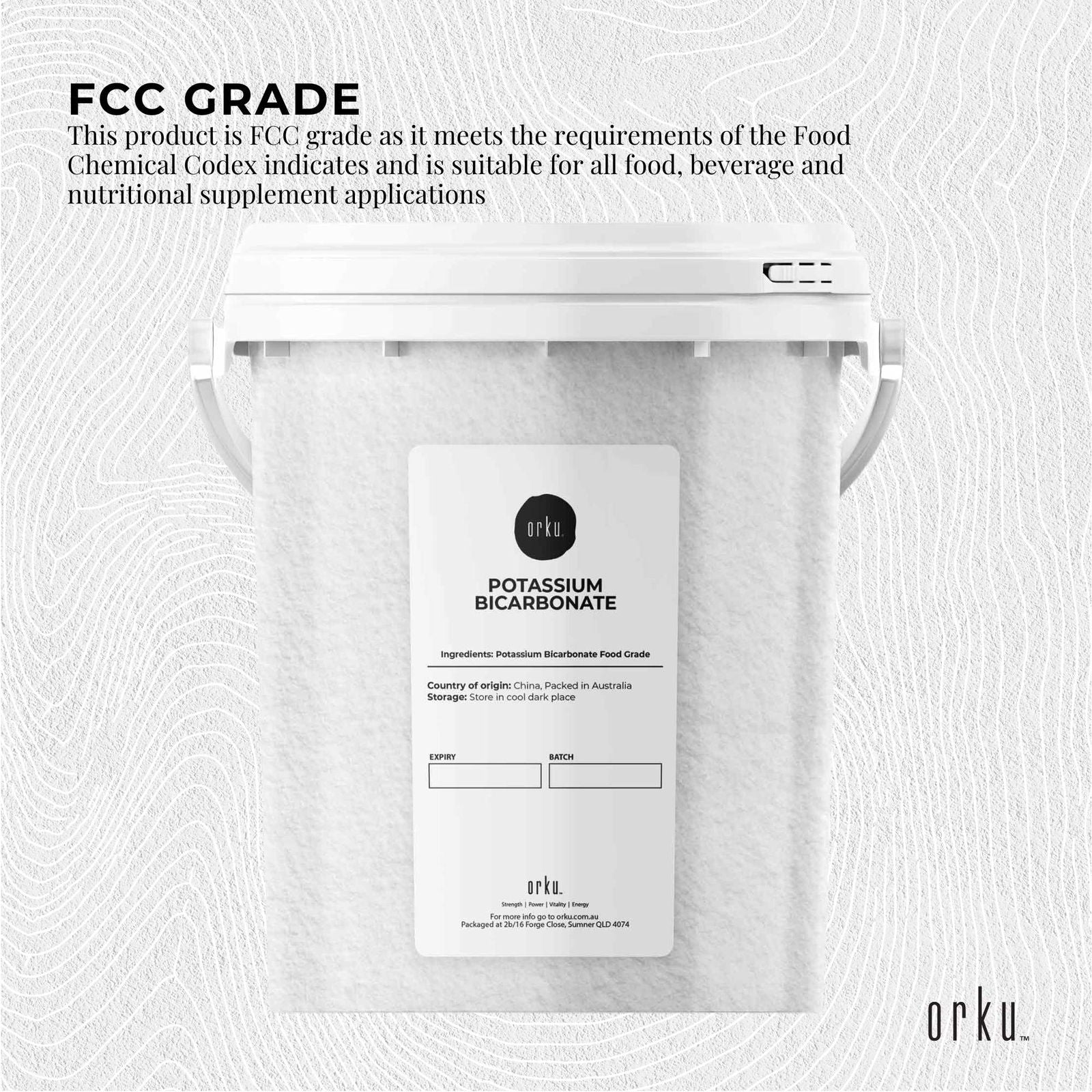 1.3Kg Organic Potassium Bicarbonate Powder Tub Food Grade FCC for Brewing Baking - Next Deals AU