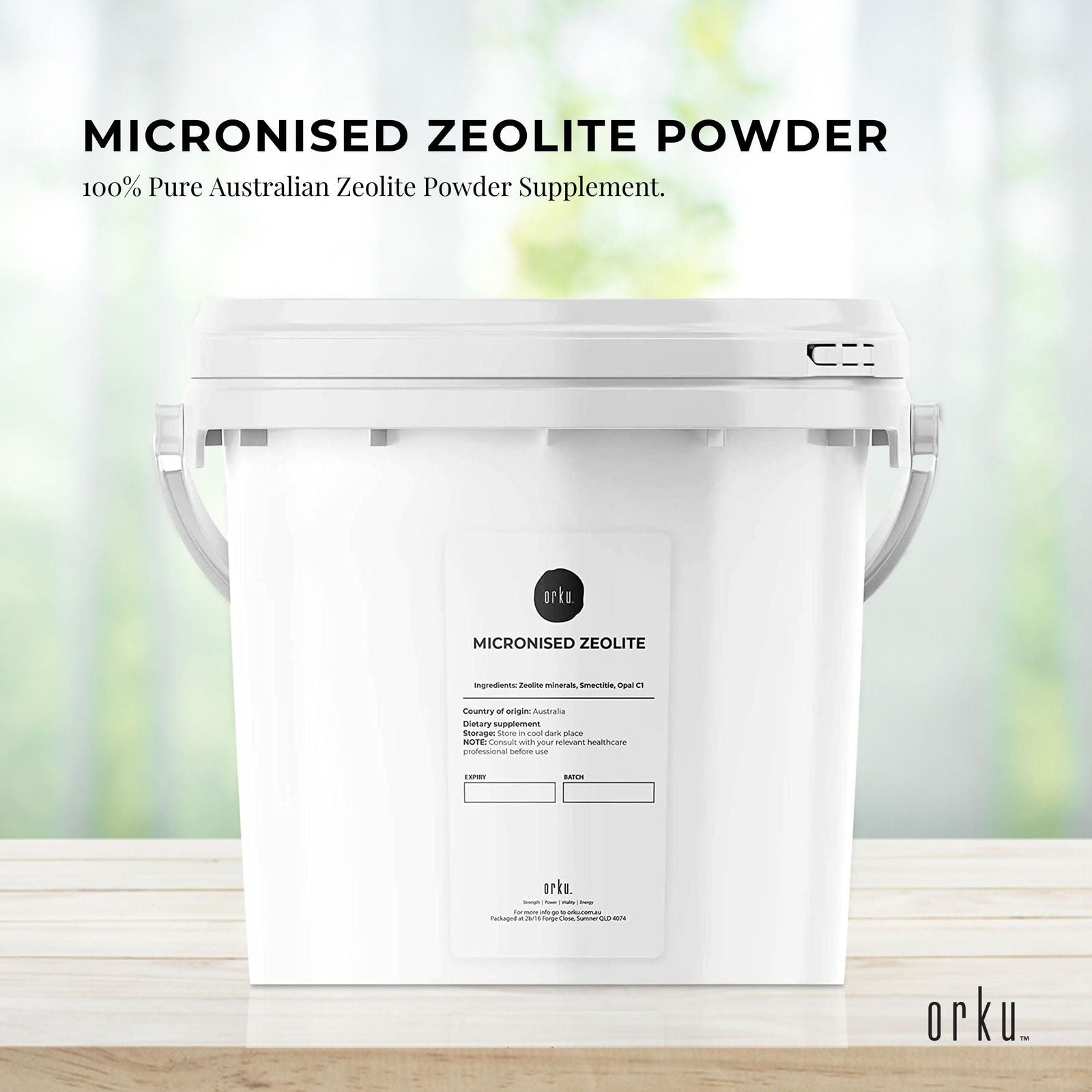1.3kg Pure Micronised Zeolite Powder Tub Mineral - Micronized Volcamin - Next Deals AU