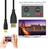 1.5M Micro HDMI to HDMI Adaptor Cable 1080P TV AV Adapter Audio Video Converter - Next Deals AU