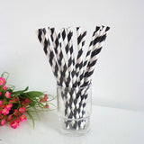 1000 Bulk Wholesale Pack Black White Drinking Straws Biodegradable Eco Paper Birthday Party Event Bistro Bar Cafe Take Away - Next Deals AU