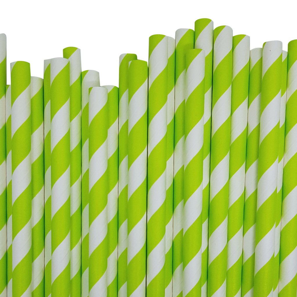 1000 Bulk Wholesale Pack Green White Drinking Straws Biodegradable Eco Paper Birthday Party Event Bistro Bar Cafe Take Away - Next Deals AU