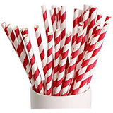 1000 Bulk Wholesale Pack Red White Drinking Straws Biodegradable Eco Paper Birthday Party Event Bistro Bar Cafe Take Away - Next Deals AU