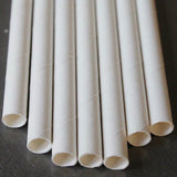 1000 Bulk Wholesale Pack White Drinking Straws Biodegradable Eco Paper Birthday Party Event Bistro Bar Cafe Take Away - Next Deals AU