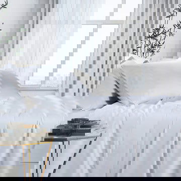 1000tc bamboo cotton sheet set single white - Next Deals AU
